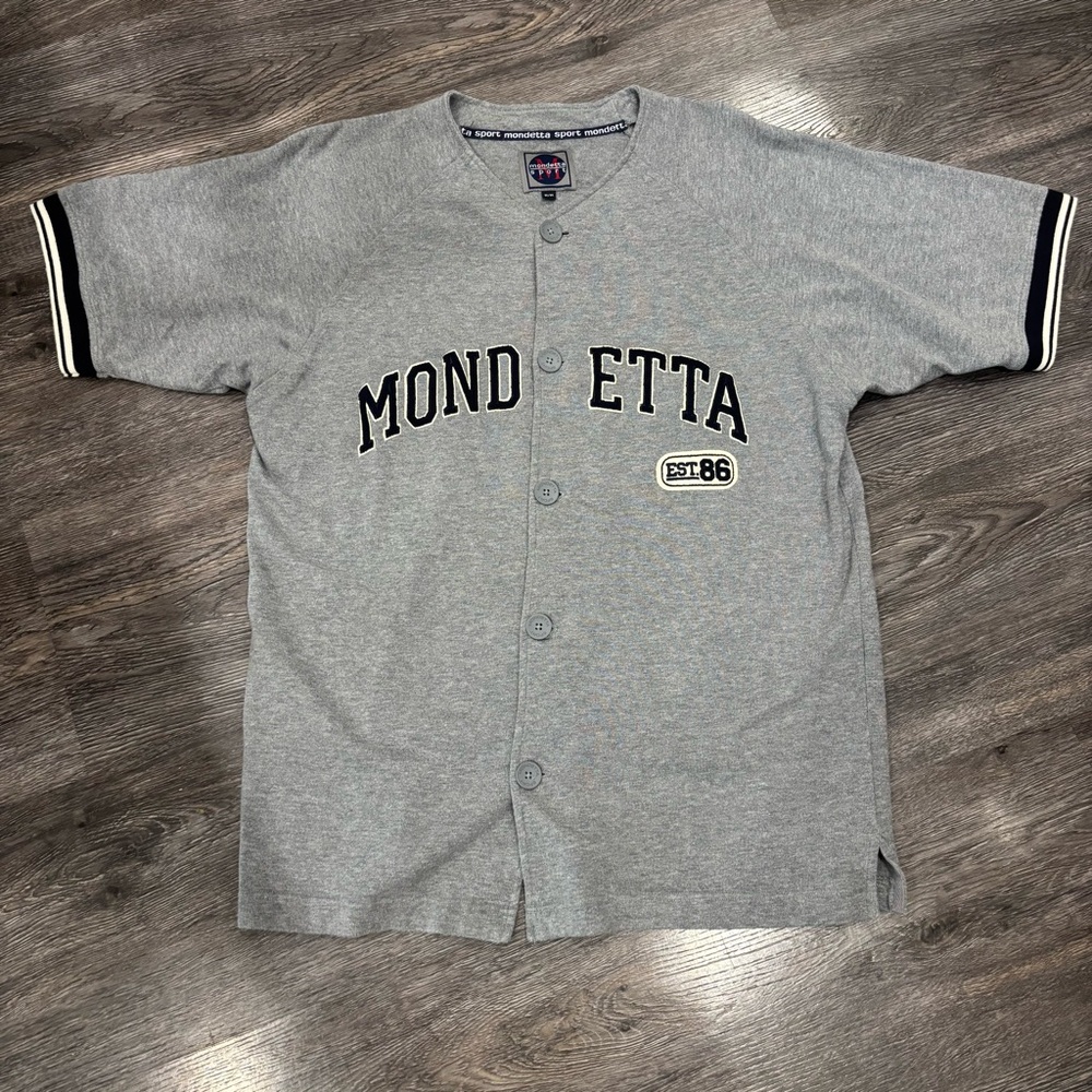Vintage Mondetta Sport Button-Up Jersey Style Shirt